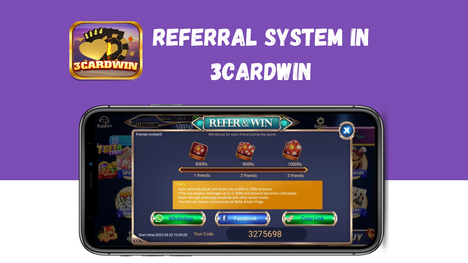 3cardwin game daily bonus